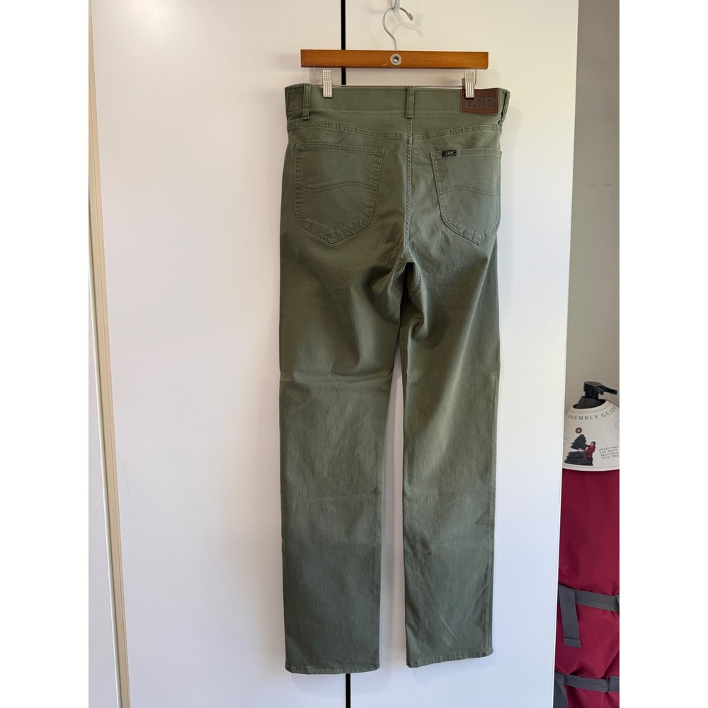 Lee Extreme Motion Regular Straight Pants Mens 34x36 Olive Green 112353922 - Picture 2 of 5